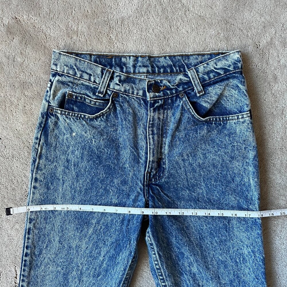 Vintage Levi's 505 Orange Tab Student Fit Acid Wash Jeans, W28 L31.5 - Picture 6 of 13